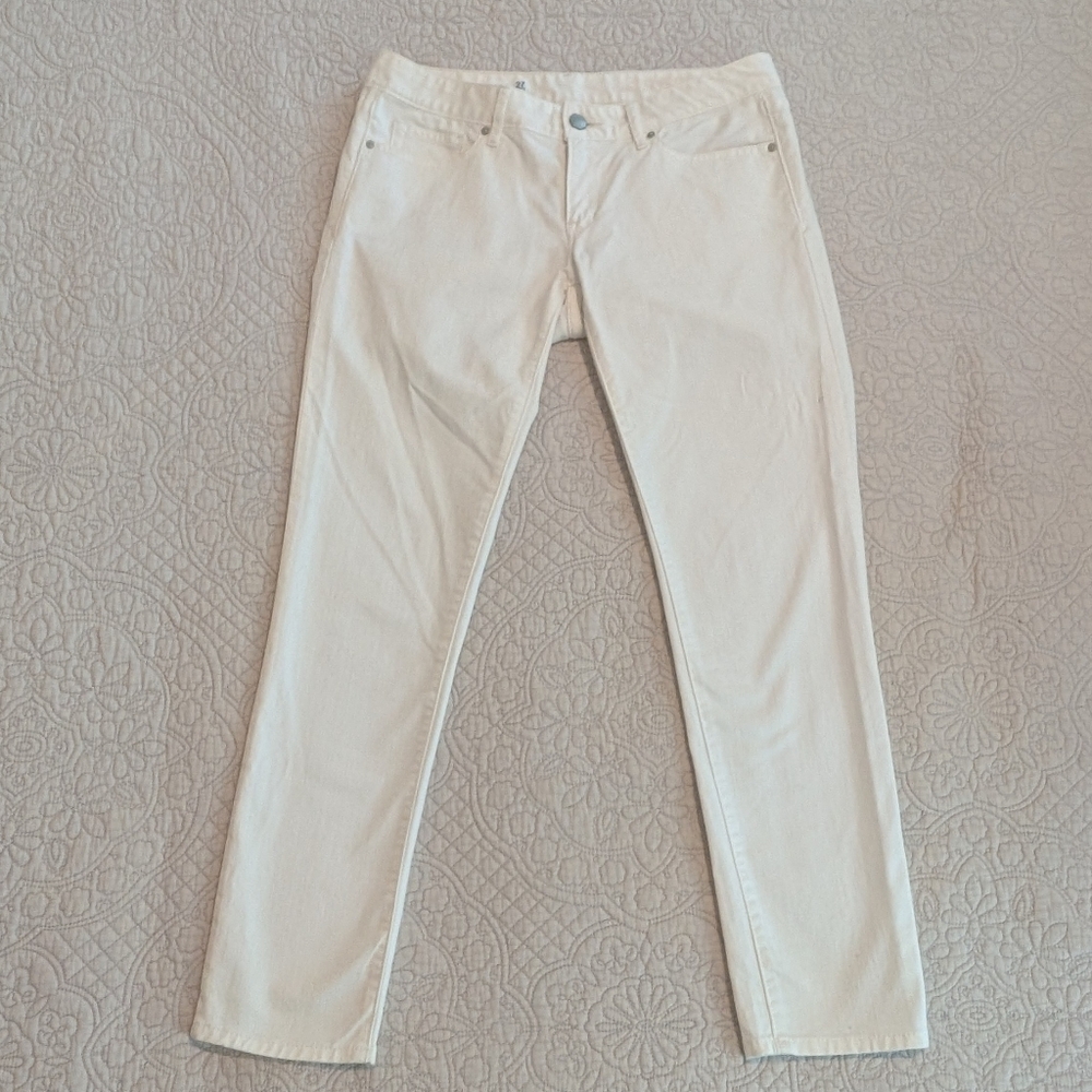 Women's Gap 1969 White Always Skinny Stretch Jeans Size 27